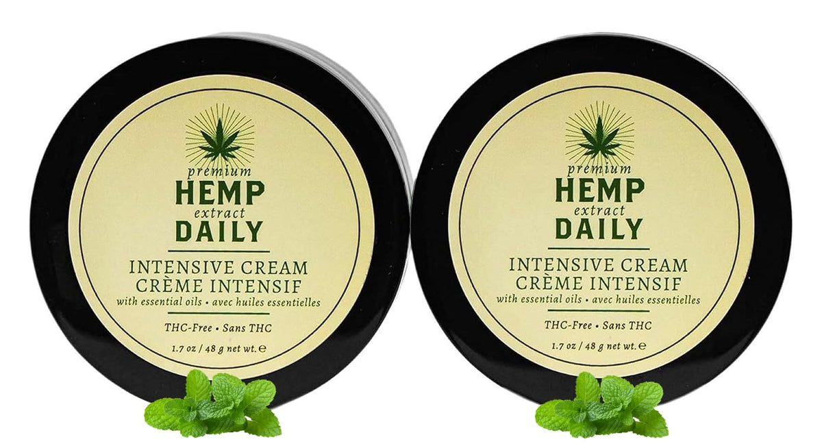 Premium Hemp Daily Cream jar in a two-pack for gifting and everyday use