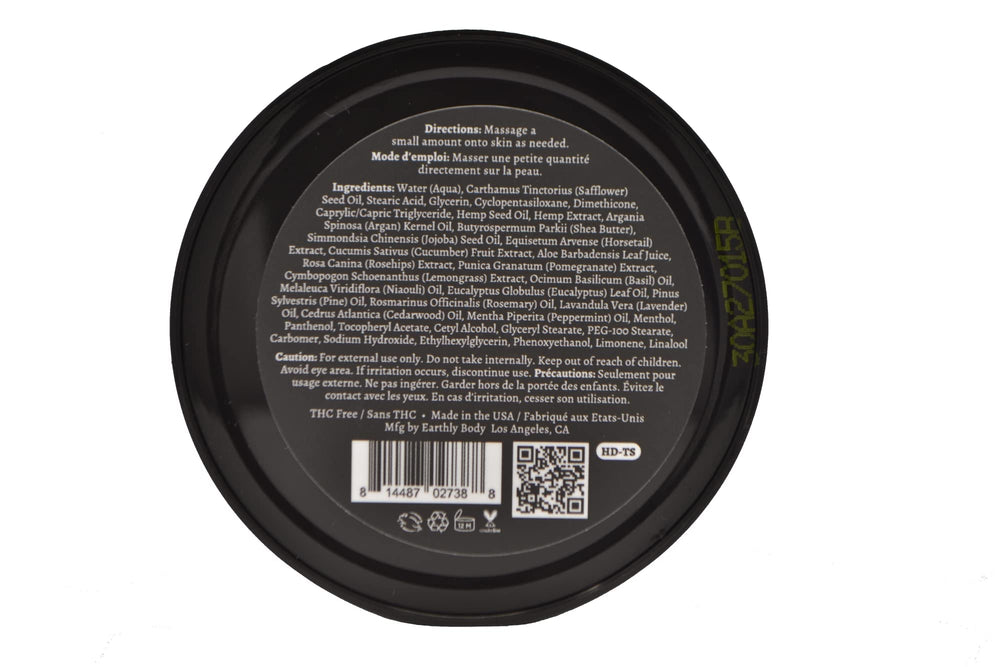 Whipped texture of Premium Hemp Daily Cream ready to spread
