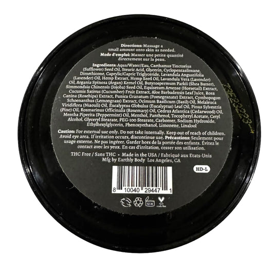 Premium Hemp Extract Daily Intensive Cream lavender label for calming skincare