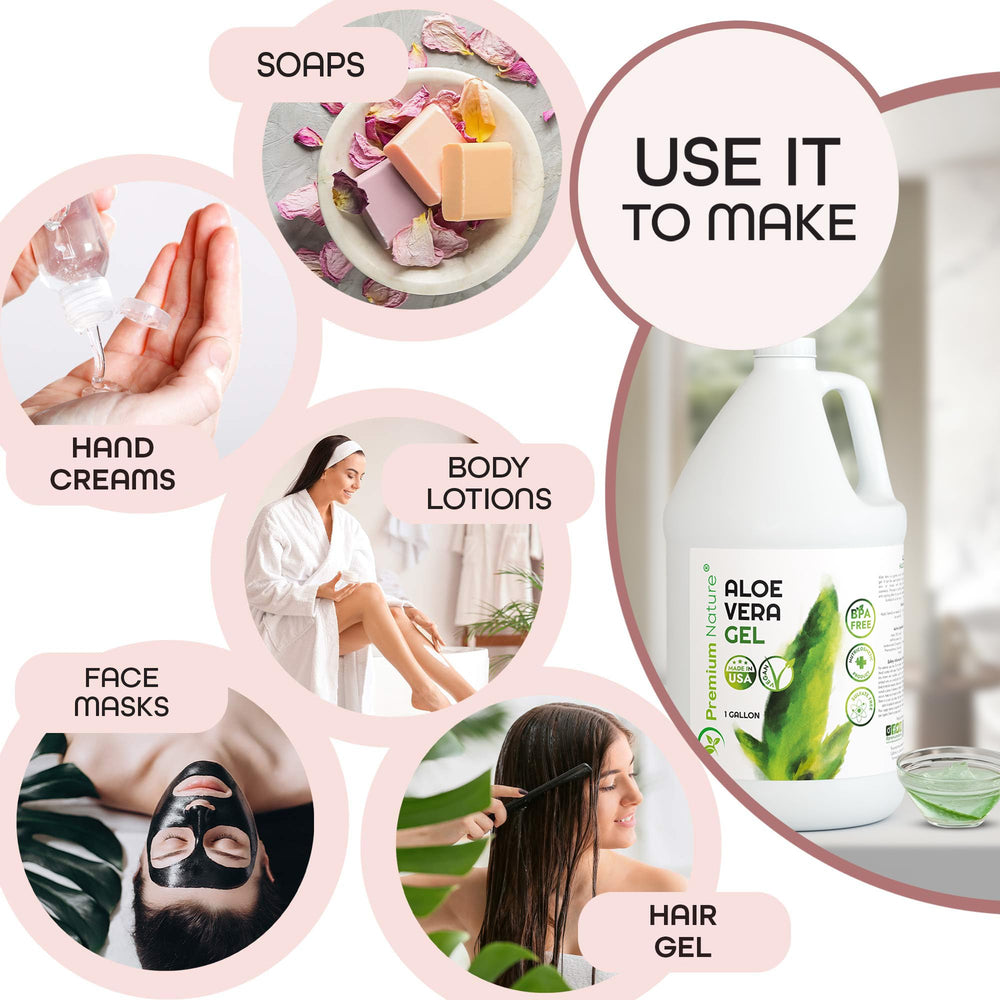 Premium Nature 100-percent pure aloe vera gel texture