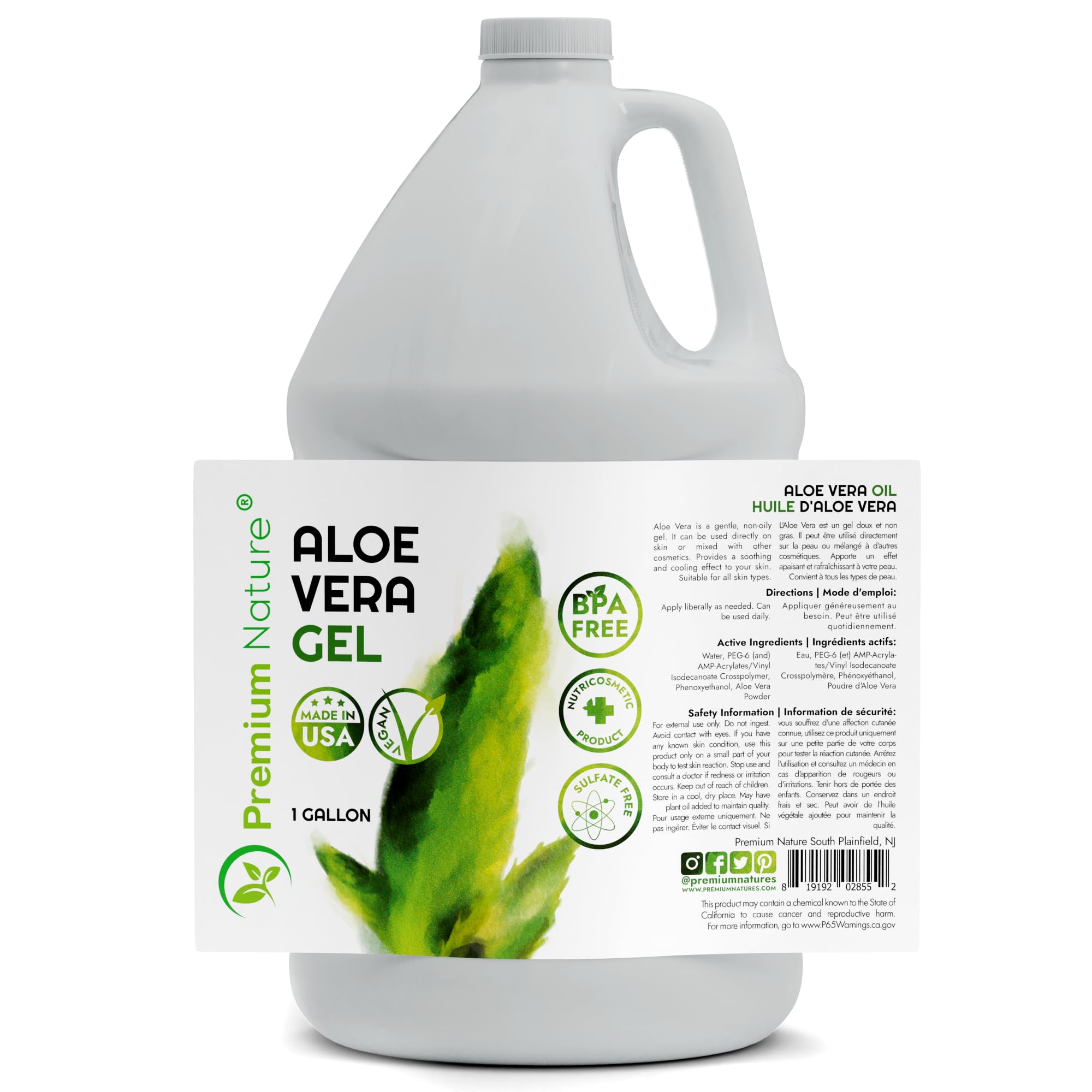 Premium Nature Aloe Vera Gel for hair care and scalp nourishment