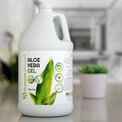 Premium Nature Salon size bottle highlighting bulk aloe vera gel storage