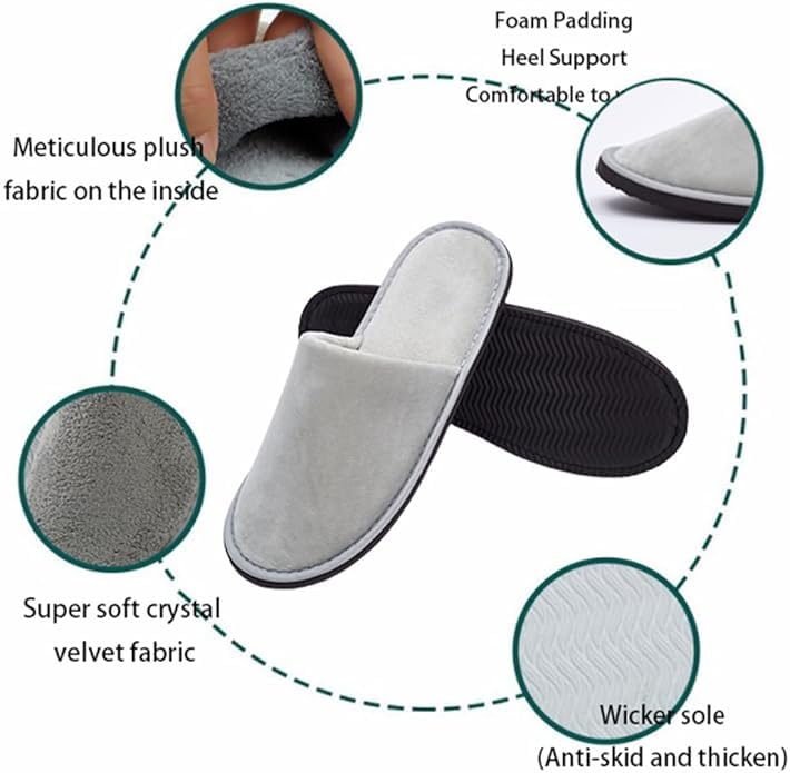 Premium Spa Slippers beige packaging shown, ideal for bridal suites.