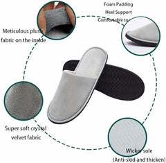 Premium Spa Slippers beige packaging shown, ideal for bridal suites.