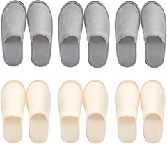 Premium Spa Slippers gray packaging shown, ideal for hotel guest amenities and events.