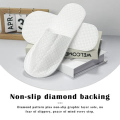 Premium Spa Slippers transparent pouch bulk pack for easy storage