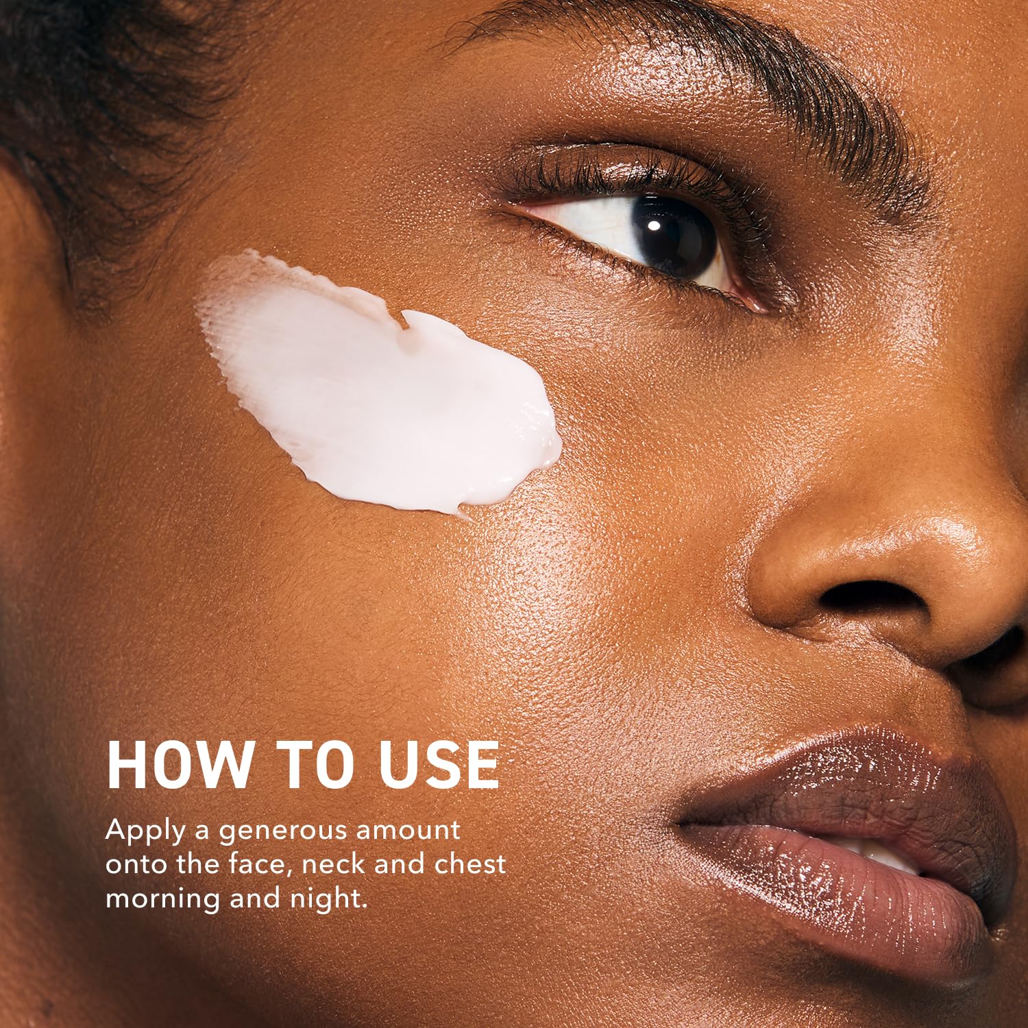 Prequel Skin AM/PM back-of-hand swatch demonstrates fast absorption and non-greasy feel.