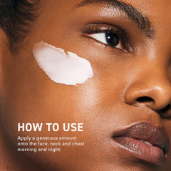 Prequel Skin AM/PM back-of-hand swatch demonstrates fast absorption and non-greasy feel.