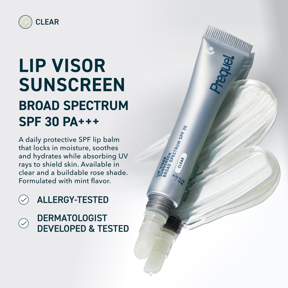 Prequel Skin Lip Visor texture close-up highlights clear semi-gloss finish and non-sticky feel