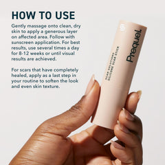 Prequel Skin Scar Solutions Stick on-skin use after cleansing.