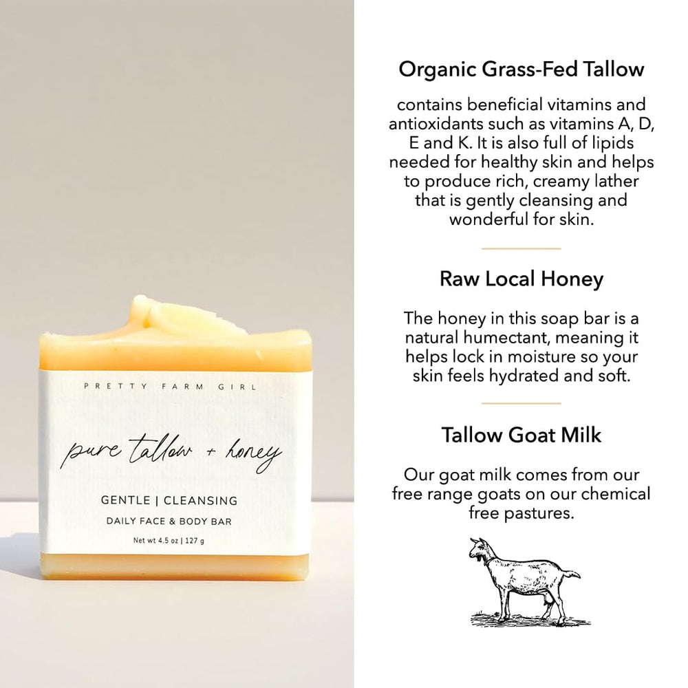 Pretty farm girl smooth lather demonstrates gentle cleansing without harsh chemicals.