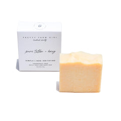 Pretty farm girl Pure Tallow + Honey Soap Bar close-up showing a rich, nourishing formula for sensitive skin.