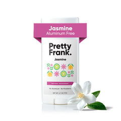 Pretty Frank Jasmine deodorant stick front view for all-day odor control