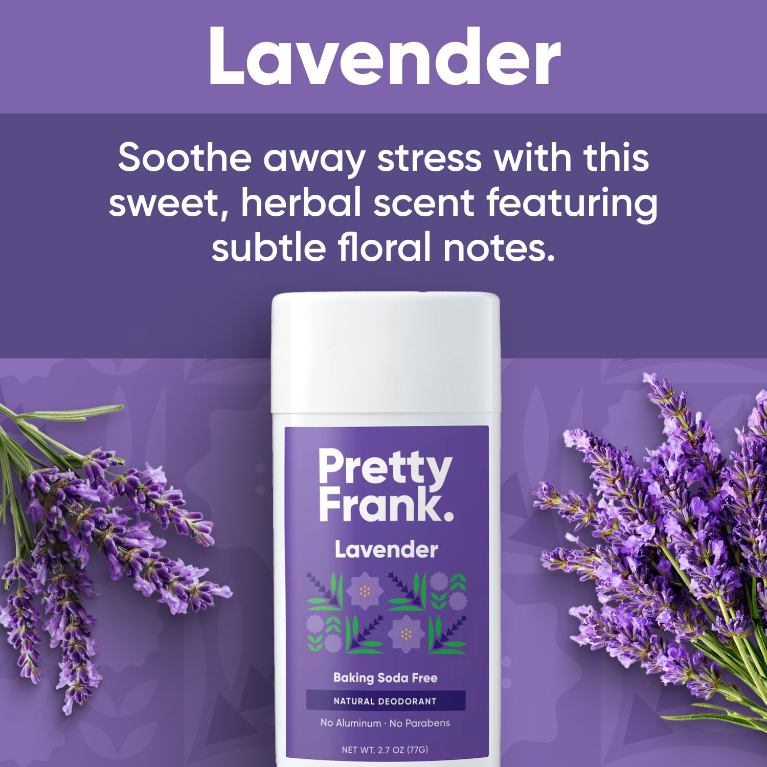 Pretty Frank organic coconut oil and shea butter nourish skin while protecting against odor.
