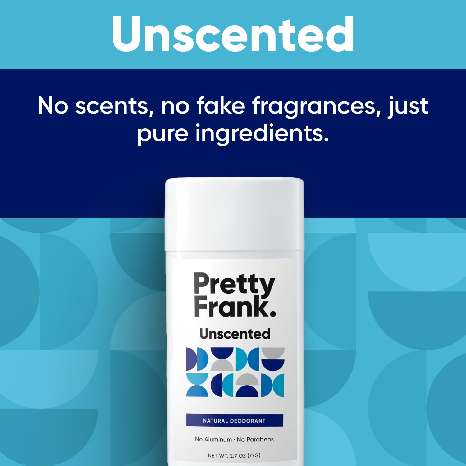 Pretty Frank natural ingredients highlight skin-friendly coconut oil and shea butter.