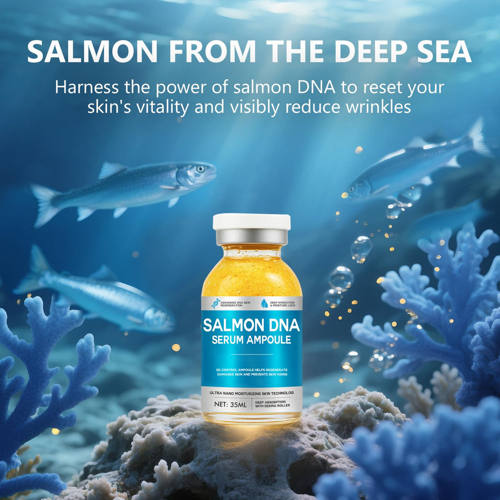 Travel-sized Prettypum Salmon DNA Ampoule ready for on-the-go use