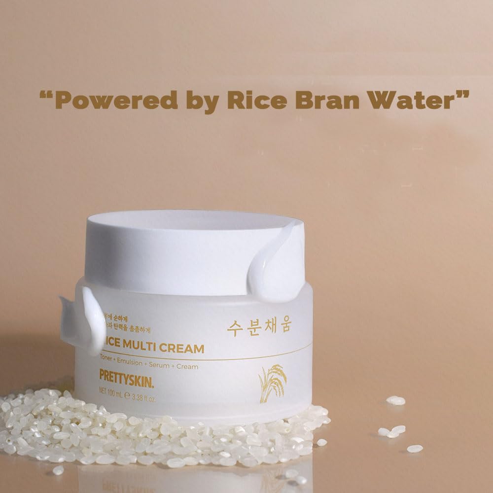 PRETTYSKIN 4-in-1 bottle demonstrating simplified skincare routine
