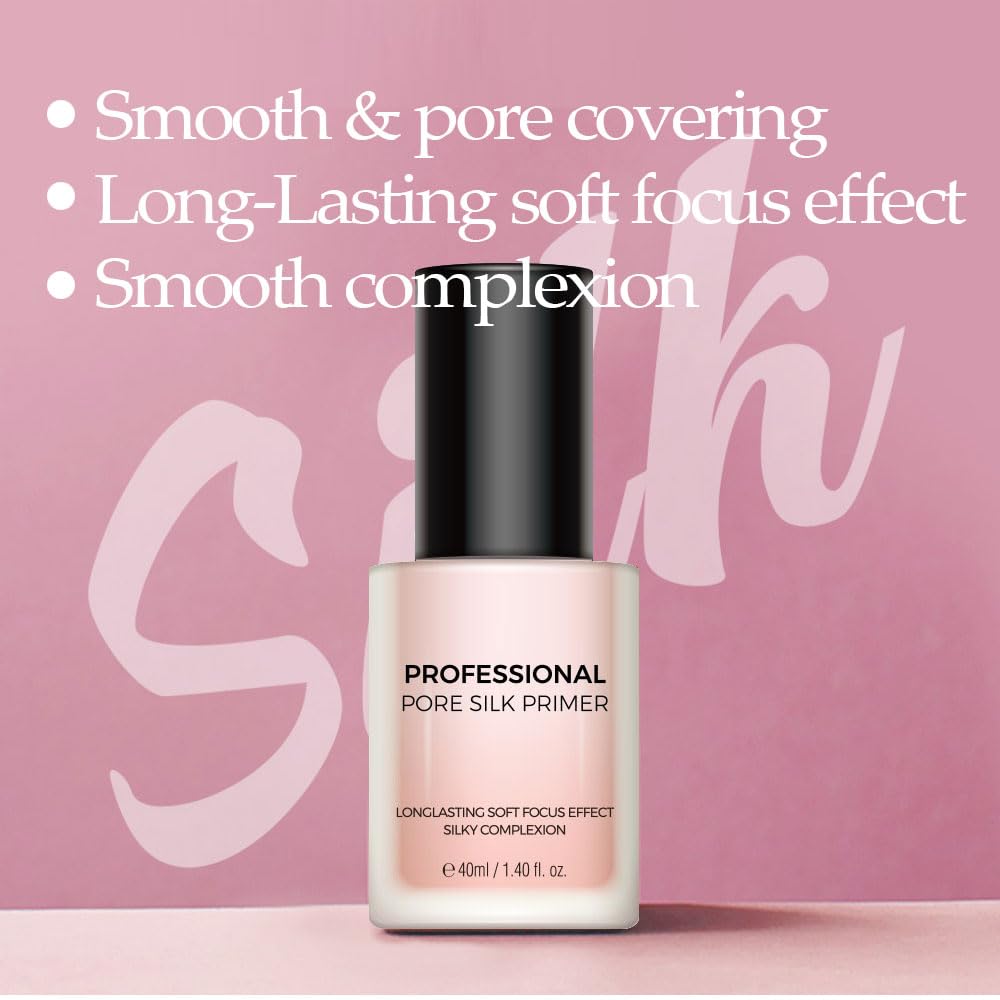 The PRETTYSKIN Pore Silk Primer pump enables easy, controlled application and long wear