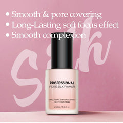 The PRETTYSKIN Pore Silk Primer pump enables easy, controlled application and long wear