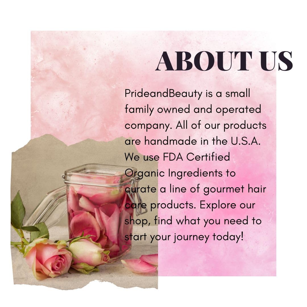 Pride and Beauty Daily hydration for hair routine with rose water spray.