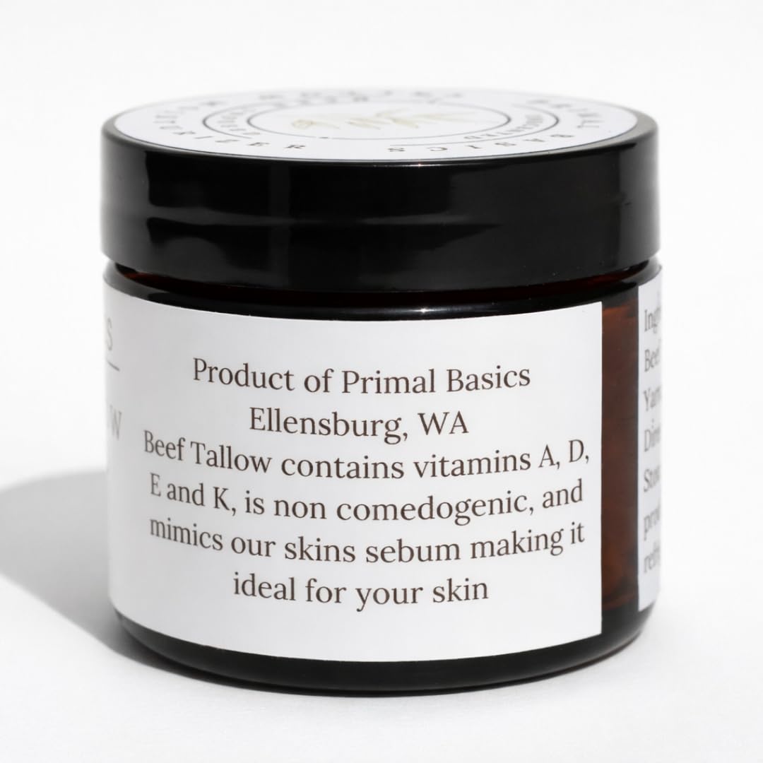 Primal Basics minimalist packaging reflects clean, ingredient-forward skincare aesthetic.