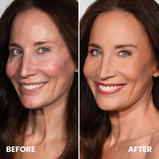 Prime Prometics buildable coverage conceals imperfections while staying breathable.