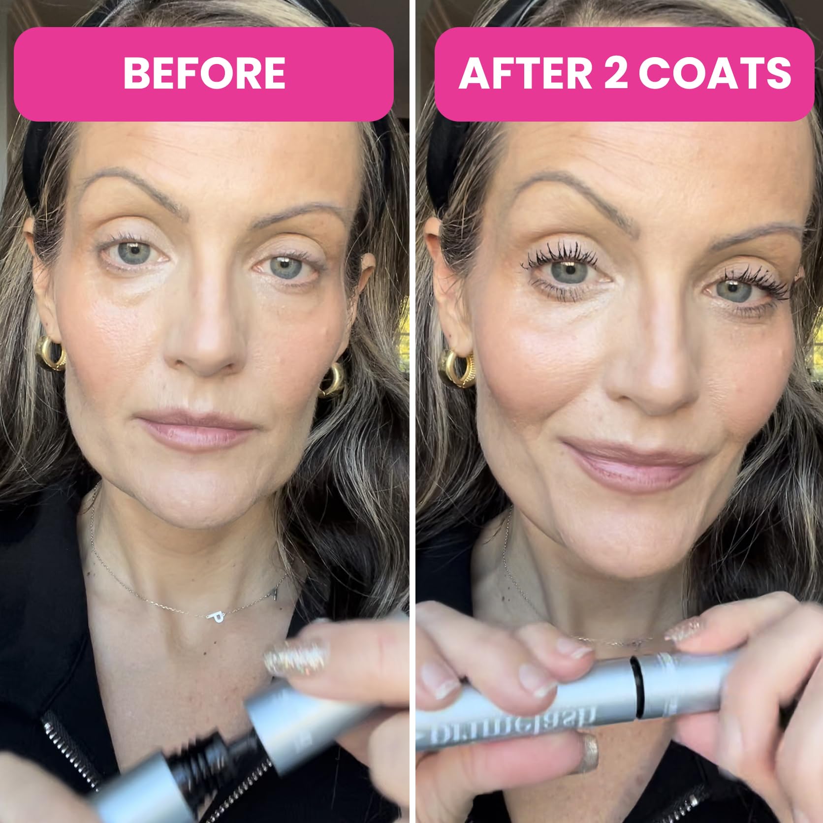 Prime Prometics PrimeLash Mascara easy removal protects lashes.