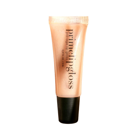 Prime Prometics PrimeLip Gloss on mature lips adds subtle shine and natural definition.