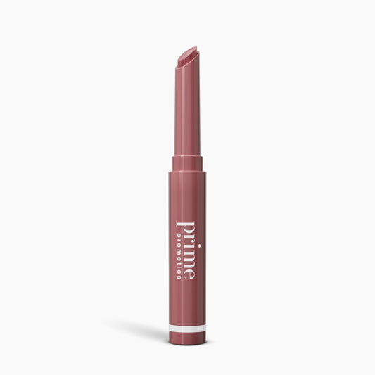 Prime Prometics PrimeLip packaging: slim 3-in-1 lip balm for effortless touch-ups