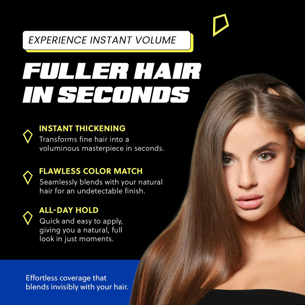 Prime Look Hair Building Fibers dispensing action helps quick, mess-free application.