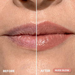PrimePrometics PrimeLip shade swatches show flattering tones with a subtle gloss.