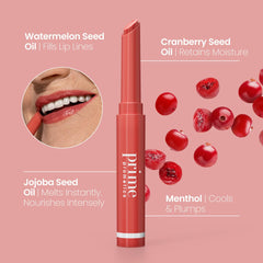 PrimePrometics PrimeLip nourishes lips with menthol, jojoba, watermelon seed and cranberry oils.