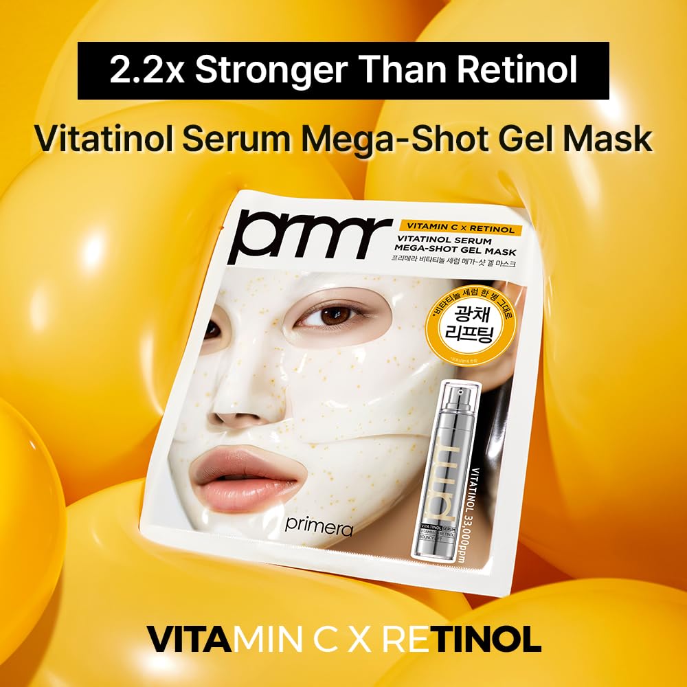 Primera Vitatinol overnight mask on face delivers hydrating, glow-boosting effect.
