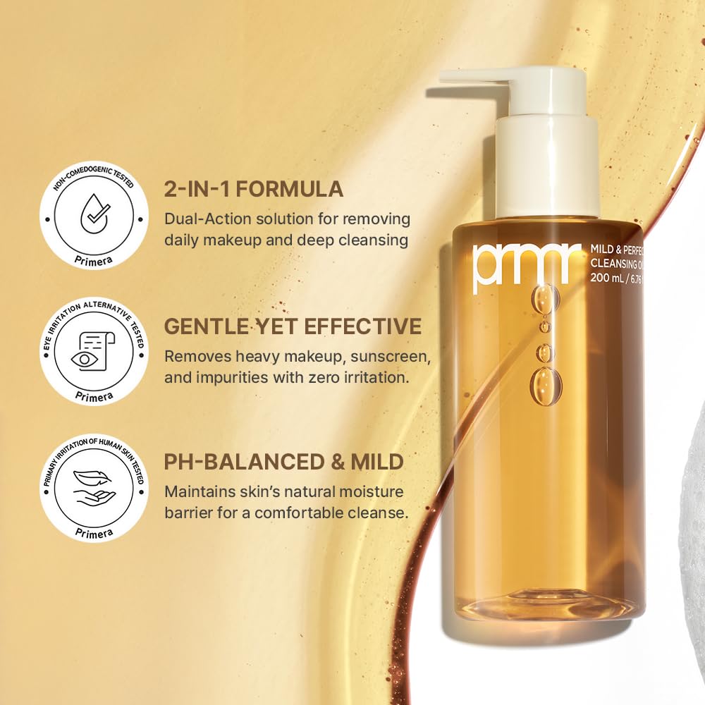 Primera PRMR after-wash skin appears hydrated and smooth