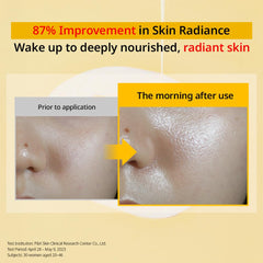 Primera Vitatinol Serum Gel Mask becomes transparent after use, enabling quick boosts.