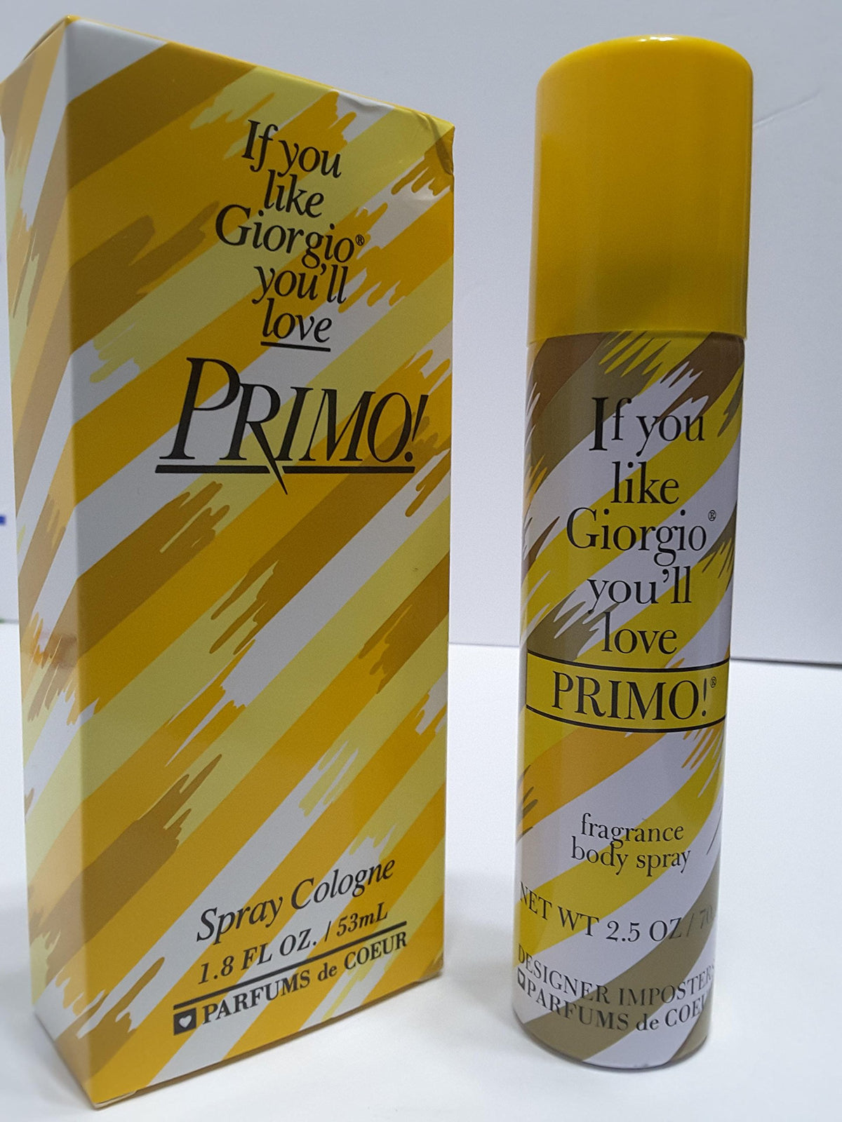 Primo Cologne Spray bottle ready for daily wear with long-lasting freshness.