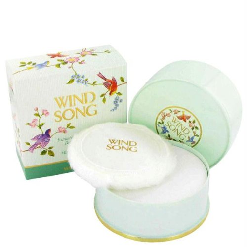 Prince Matchabelli Wind Song dusting powder on skin for a lasting, floral fragrance