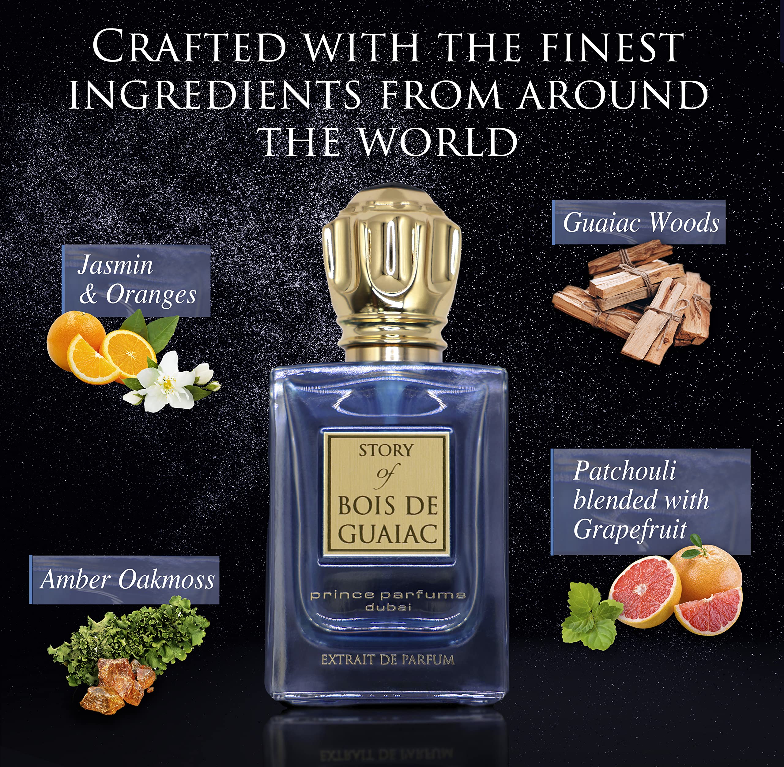 Prince Parfums Dubai citrus-notes reveal fresh brightness suitable for day and night.