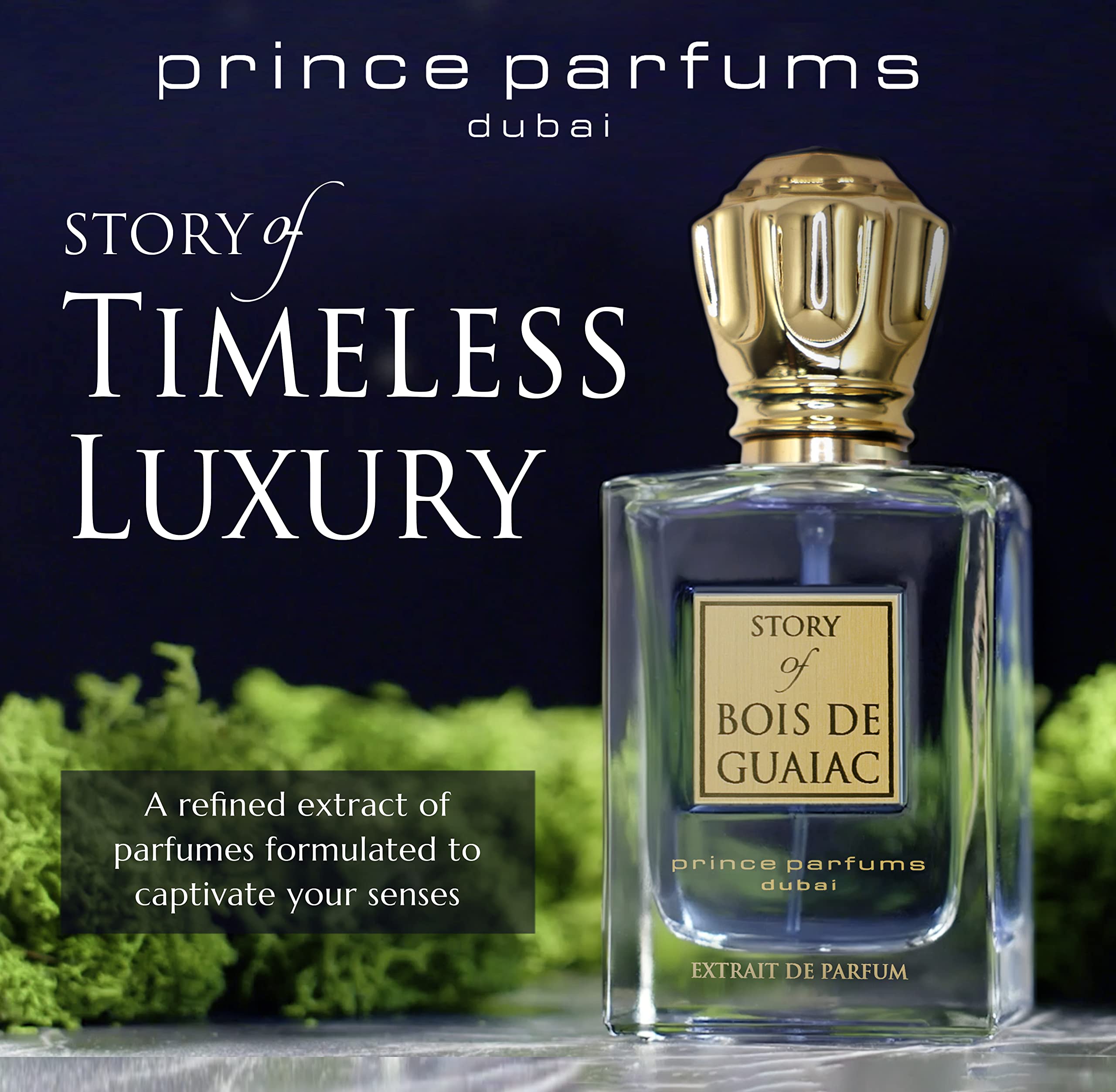 Prince Parfums Dubai exotic-woods note reveals a luxurious, nature-inspired scent.