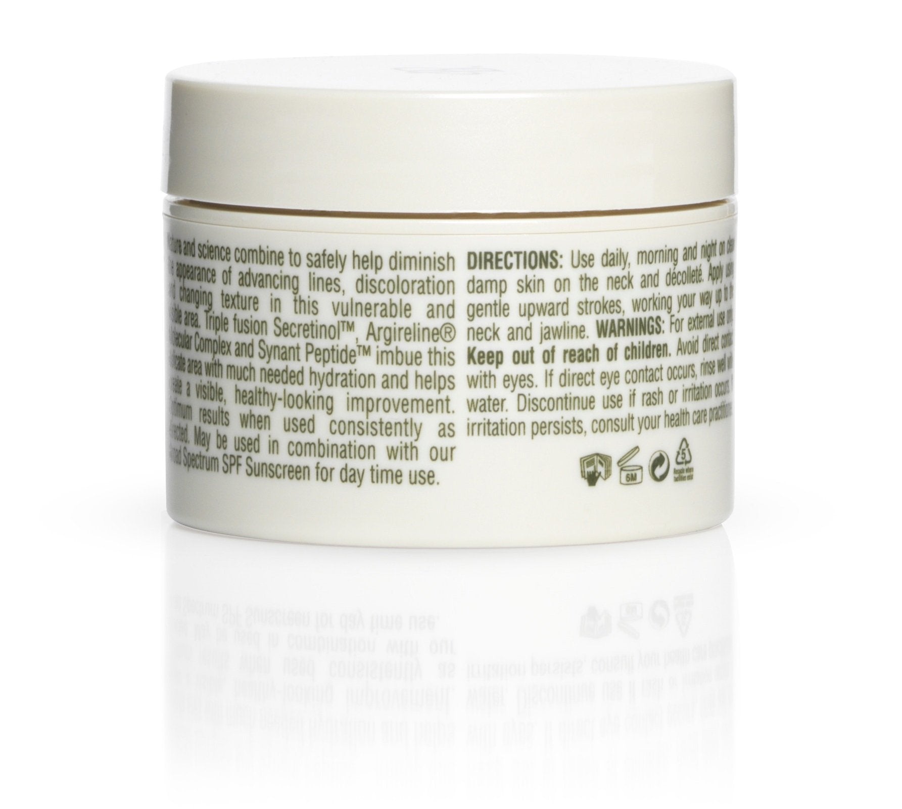 Principal Secret reclaim botanical packaging with glass jar and soft natural lighting