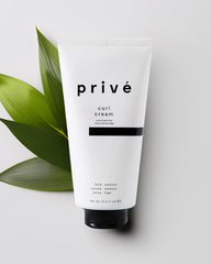 Close-up of Prive curl cream texture and swatch