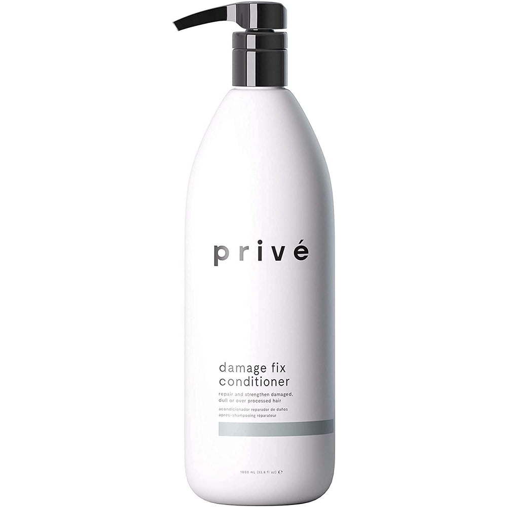Prive Damage Fix Conditioner bottle front for nourishing repair.