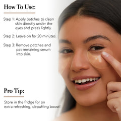 Pro Lash Hydrating Patches under-eye gel-coverage for smoother texture.
