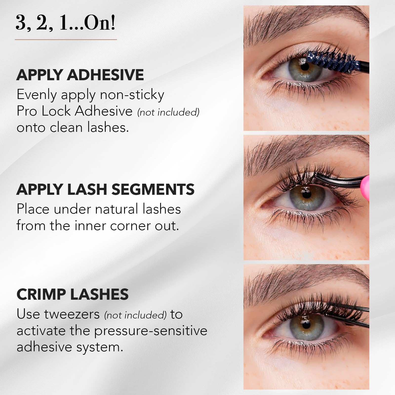 Pro Lash ProWear dramatic lash look ideal for events and photos