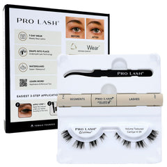 Pro Lash SoftWear Mini Lash Clusters Kit bottle and packaging for easy at home lash enhancement