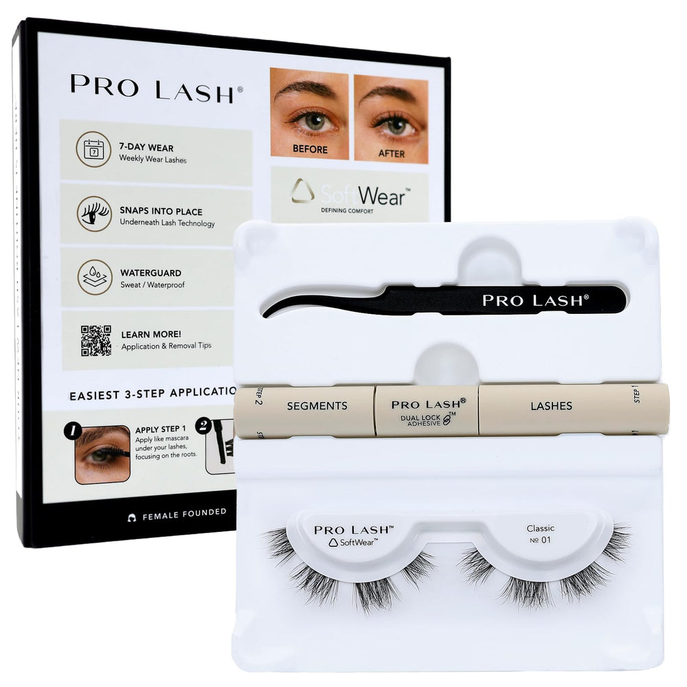 Pro Lash SoftWear mini lash clusters kit close-up, lightweight and seamless.