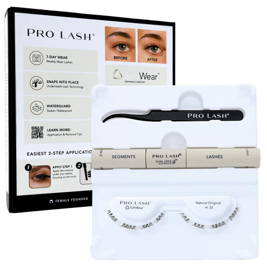 Pro Lash SoftWear Original No. 35 lashes for a natural finish and comfortable wear.