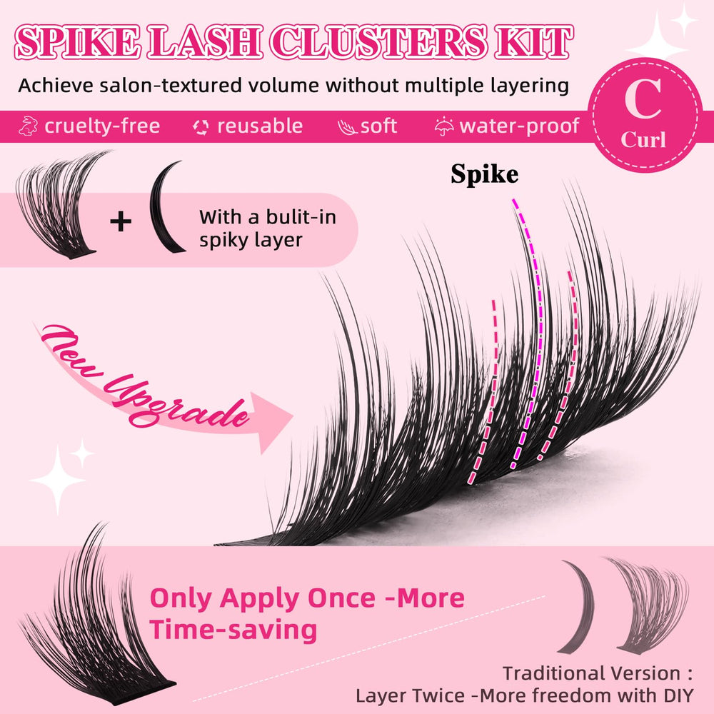 PRO LASHBEAUTY 8-18mm lash clusters for customizable length