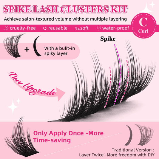 PRO LASHBEAUTY 8-18mm lash clusters for customizable length