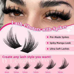 PRO LASHBEAUTY 80D-100D-200D clusters for layered volume
